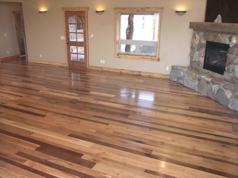 Mixed Hardwood and Softwood Floor